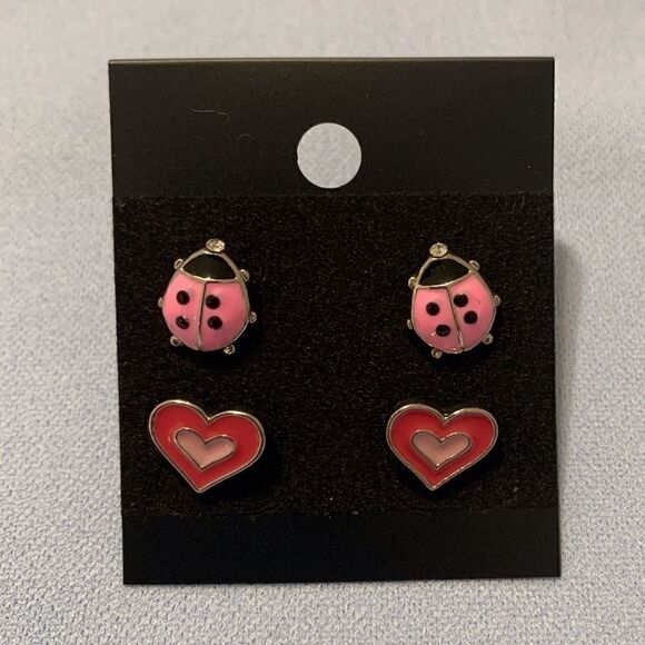 💐 2 Pair Stud Earrings - Picture 2 of 8